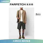 KENZO男士格纹单排扣西装夹克 FARFETCH发发奇