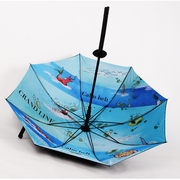 海贼王海底世界伞长柄雨伞创意自动黑胶防晒个性男女动漫遮阳伞