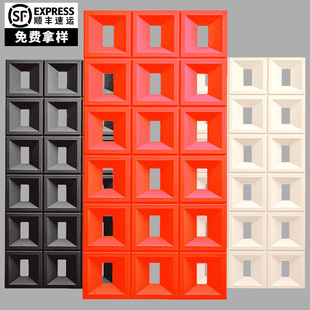 网红pu构件水泥空心砖，双面隔断墙九宫格构建轻质，艺术镂空造型装饰