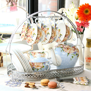 欧式茶具套装咖啡杯下午茶茶具 咖啡具骨瓷英式杯碟家用茶壶轻奢