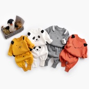 童装卫衣哈伦裤套装1-3岁婴儿衣服韩版动物造型小童套装宝宝套装