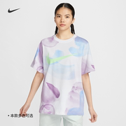 Nike耐克女子印花T恤夏季宽松纯棉时尚舒适HF6178