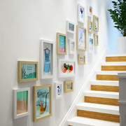 简约现代照片墙装饰免打孔创意客厅相片墙墙上相框墙楼梯挂墙组合