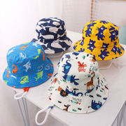 小童 50 52 54 头围沙滩儿童渔夫帽数码印花盆帽宝宝小孩遮阳帽子