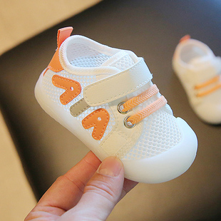 宝宝鞋子春夏季女童，学步鞋6个月婴儿鞋，一岁男宝软底婴幼儿单网鞋2