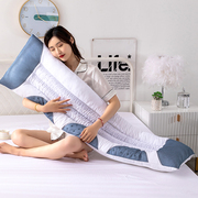 双人枕头决明子长枕芯家用款，情侣一体1.8米1.5米1.2m大号双人枕芯