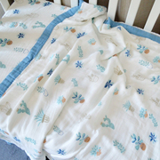 ins竹纤维纱布被四六层盖毯超柔muslin竹棉新生婴儿襁褓包巾抱被