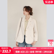 奈格薇儿小个子休闲西装外套女2024春秋韩版设计感小众名媛西服