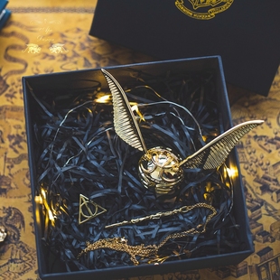 金色飞贼戒指盒哈利波特，婚礼求婚首饰收纳盒，情人节送女友生日礼物