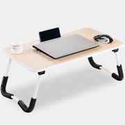 简易电脑桌床上书桌可折叠宿舍家用多功能懒人小桌子迷你简约木纹