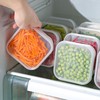 蔬菜保鲜盒食物分装葱姜蒜收纳盒子冷冻肉冰箱水果微波炉饭盒密封