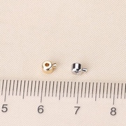 DIY珍珠配件材料14k注金进口定位珠夹珠隔珠项链手链连接处卡扣