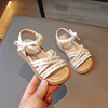 女童凉鞋2024年夏季宝宝露趾小童儿童公主鞋子，软底中大童露趾