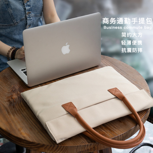 适用苹果macbookair15笔记本macbookpro14电脑包macbook保护套ipad平板air13手提公文pro16寸通勤男女2024款
