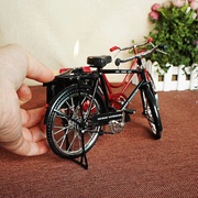 创意自行车模型复古怀旧二八大杠款单车摆件家居客厅装饰品收藏