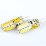 G4 led插脚灯泡SMD2835 24珠3W水晶灯珠 AC12V 硅胶灯低压光源