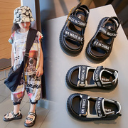 女童包头凉鞋2024年夏季童鞋儿童软底沙滩鞋男童，中大童休闲鞋