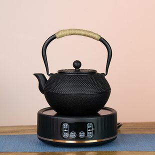 电陶炉煮茶炉煮茶器纯手工铁壶玻璃壶铜壶，烧n水壶全自动小型煮茶