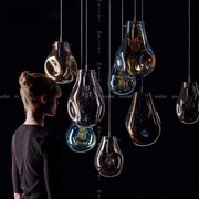 北欧玻璃吊灯现代简约创意餐厅酒店吧台灯设计师个性展厅灯具