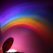 一代彩虹投影灯投影仪蛋形彩虹投影灯七彩led投影灯创意小夜灯