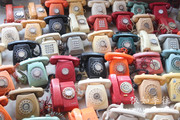 7080年代老电话机老拨盘转盘电话机怀旧老物件装饰品摆件拍摄道具