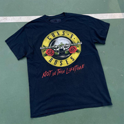 Guns N' Roses炮与玫瑰摇滚乐队花短袖VTG潮流FOG欧美街头T恤