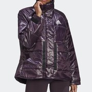 Adidas阿迪达斯女子棉服短款秋冬紫色运动休闲防风保暖外套FT2550