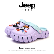 jeep儿童洞洞鞋女童吉普，夏季中大童宝宝，耐磨防滑外穿沙滩鞋潮