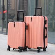 外贸ABS挂钩两件套拉杆箱万向轮行李箱订货logo登机旅行箱包