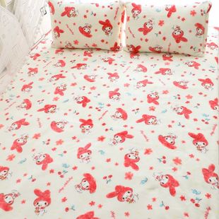 卡通珊瑚绒毛毯学生毯子，单人空调毯保暖午睡毯加厚盖毯沙发毯床单
