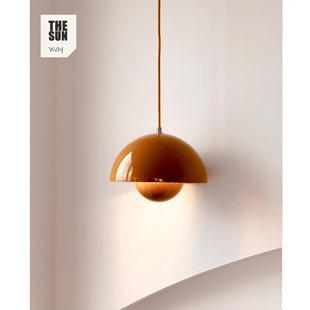 丹麦设计师花苞吊灯吊线灯，vp1北欧卧室床头吧台，餐厅吊灯餐厅灯