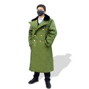 谋福（CNMF）加厚大衣中长款防寒服棉质内里工作服均码01绿色均码
