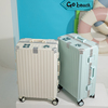 旅行箱行李箱铝框纯色拉杆箱万向轮女男学生登机潮流密码皮箱子28