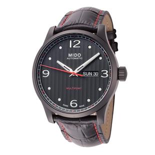 Mido手表时尚经典男子海外购日韩黑色皮带腕表M0054303705000