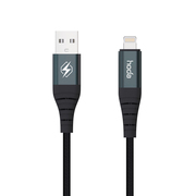 hoda好贴2.4A苹果1.2米/2米快充USB-A to Lightning适用于快速充电编织数据线