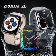 zordai智能运动手表z8金属，款方块表盘蓝牙，手表适用于日常运动商务