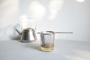 朴房 日本进口 不锈钢茶叶过滤器家用过滤网可悬挂滤茶器茶道配件