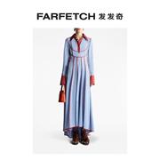 Etro女士几何形印花拼接连衣裙FARFETCH发发奇