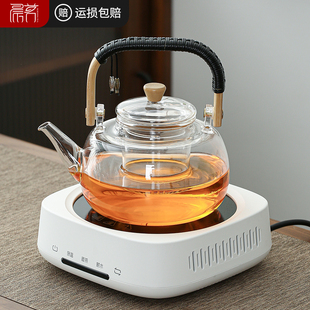 煮茶器2024电陶炉茶壶耐高温玻璃烧水养生泡茶壶功夫茶具套装