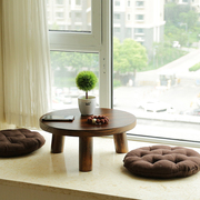 简约飘窗小茶几圆形木桌窗台，桌日式榻榻米，小桌子矮桌茶桌实木炕桌