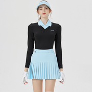 高尔夫服装秋冬BG高尔夫女装球服女长袖短裙运动套装修身衣