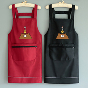 家用时尚围裙厨房防水防油工作服可爱日系韩版罩衣女上衣大人定制