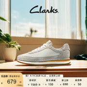 clarks其乐女士春夏，时尚拼色平底运动鞋潮流，舒适休闲女鞋