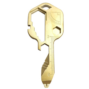 24合一钥匙工具 多功能不锈钢钥匙扣 创意小工具钥匙 EDC钥匙工具