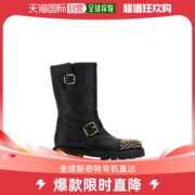 香港直邮潮奢 Jimmy Choo 女士II 黑色皮质骑士靴子