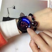 十二星座触摸屏手表led 男女学生情侣韩版创意个性发光防水电子表