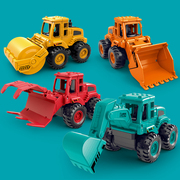 儿童惯性小汽车工程车挖掘机，推土挖土铲车男孩宝宝，玩具车仿真模型
