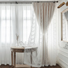 韩国现代简约网红公主风全遮光窗帘布客厅卧室ins定制飘窗成品