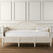 美式实木儿童床多功能沙发床男孩女孩储物床法式单人床复古家具