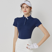 BG高尔夫衣服女短袖上衣夏季速干透气女士运动球衣golf户外服装女